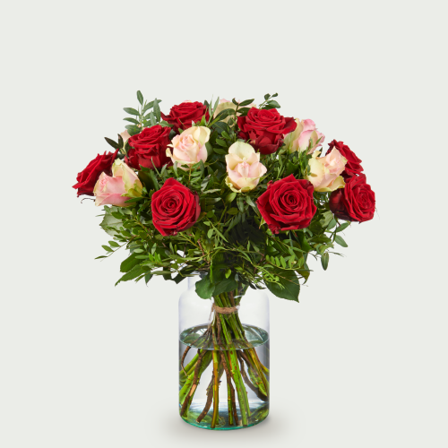 Bouquet Roos red-pink medium