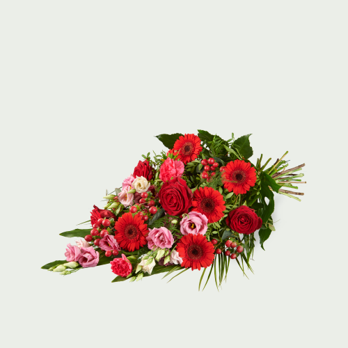 Funeral bouquet Intense red