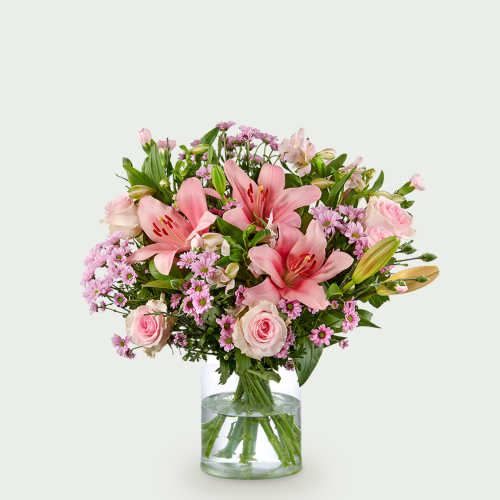 Bouquet pink flowers large