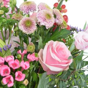 Pink flowers bouquet