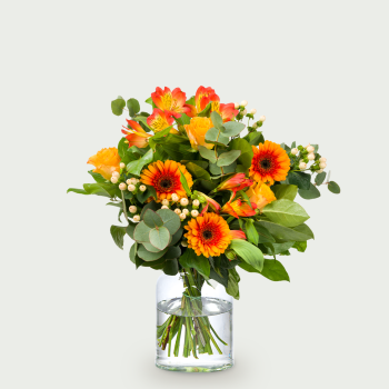 Bouquet orange flowers