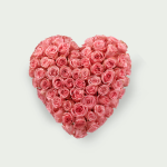 Sereen hart roze - 35 cm